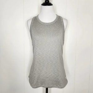 Vuori Gray Sunrise High Neck Rib Tank Top